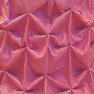 Pink detail of a tufted pink tablecloth for a proposal for a fundraiser held at the Isabella Stewart Gardner Museum; Boston Event Planner, Boston Event Planning, Boston Event Stylist, Boston Event Styling