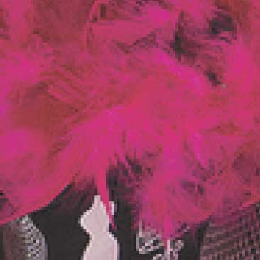Pink detail of boa feathers from a Fashionista Bat Mitzvah; Boston Event Planner, Boston Event Planning, Boston Event Stylist, Boston Event Styling